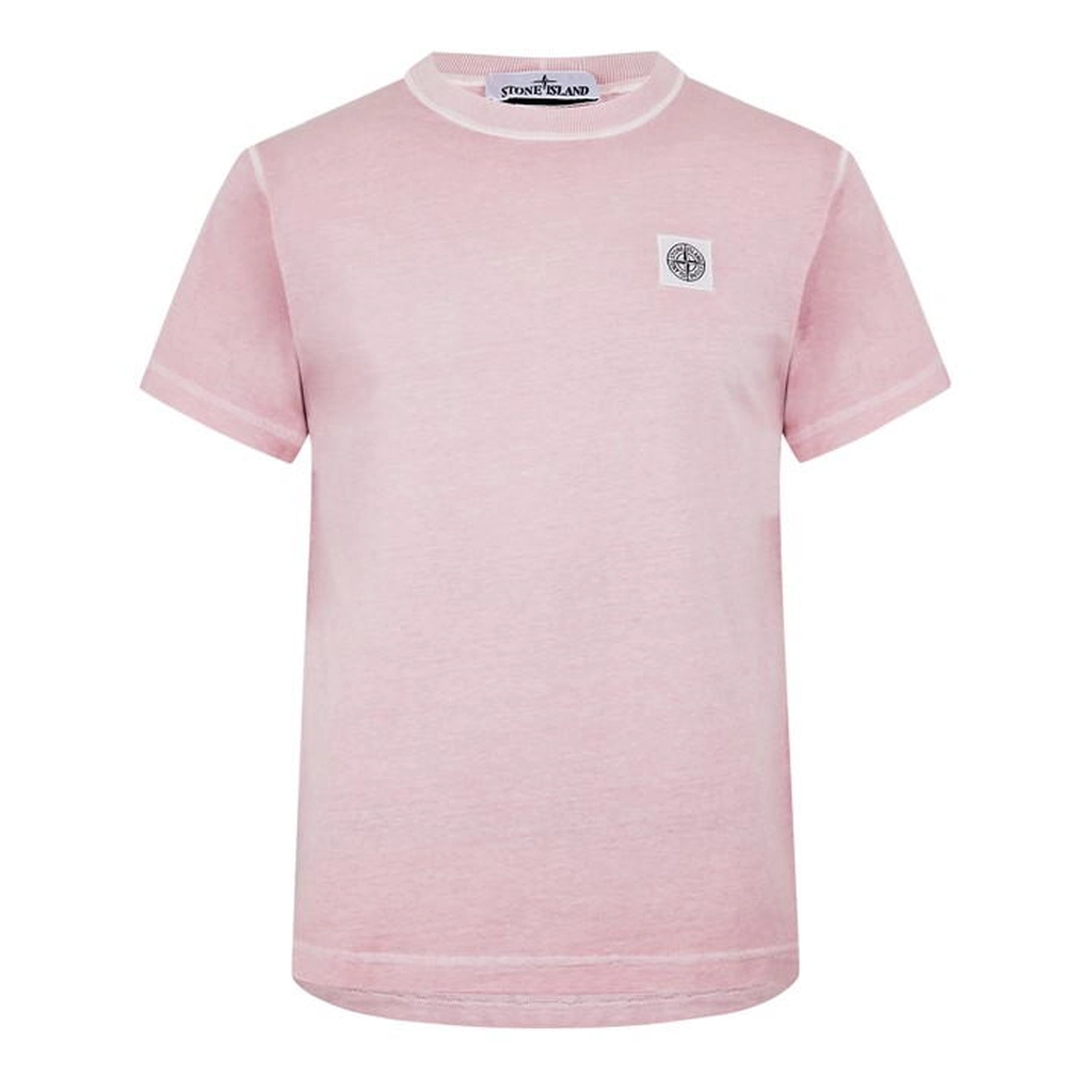 Stone Island Patch Logo T-Shirt - Pink